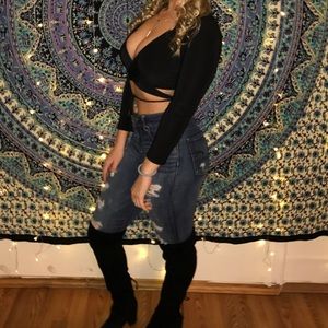 Boohoo Wrap around top